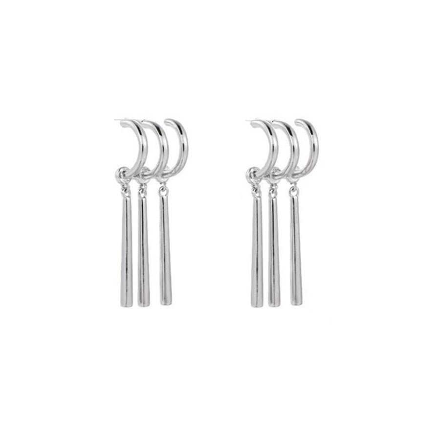 Long Tassel Drop Earrings