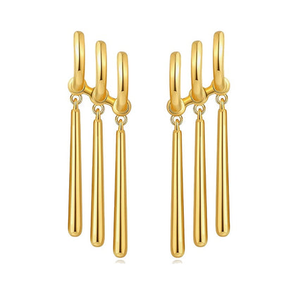 Long Tassel Drop Earrings