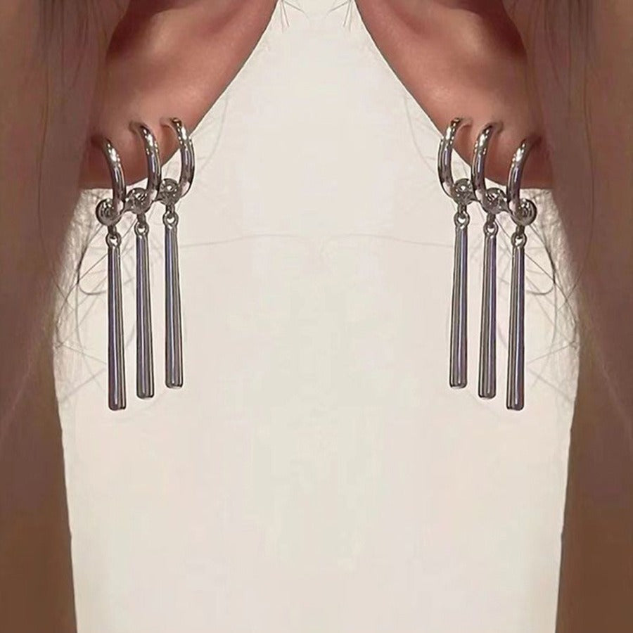 Long Tassel Drop Earrings