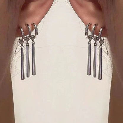 Long Tassel Drop Earrings