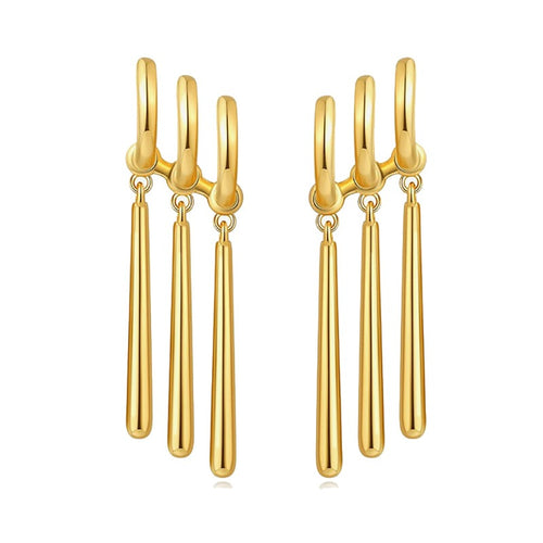 Long Tassel Drop Earrings